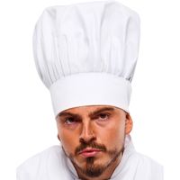Tall Chef Hat White One Size