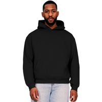 Casual Ringspun Blended 280 Boxy Oversize Hood Black S