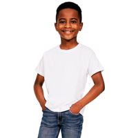 Casual Ringspun Youth Classic T-Shirt 150 White 3-4yr (104cm)