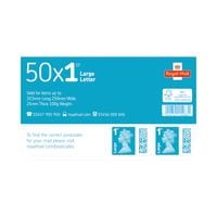 First Class Large Postage Stamps Sheet (Pack of 50) - BBSL1
