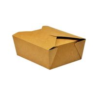 Food Carton No. 8 1300ml Kraft Brown (Pack of 300) - 1671