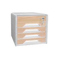 Silva Smoove Secure 4 Drawer Module White/Beech - 1073111021