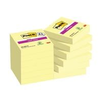 Super Sticky Notes 47.6x47.6mm 90 Sheets Canary Yellow 8+4 Free (Pack of 12) - 622-SSCY-P8+4