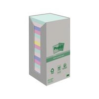 Recycled Notes Asst Colour 76x76mm 100 Sheet (Pack of 16) 7100259226
