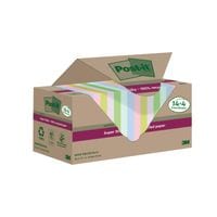 Super Sticky Recycled 76x76 Assorted (Pack of 18) 654RSSCOL14+4F