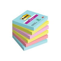 Super Sticky Notes 76x76mm 90 Sheets Cosmic (Pack of 6) - 654-6SS-COS