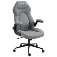 Home Office Chair Computer Chair with Adjustable Height Swivel Seat Light Grey