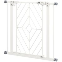 Pressure Fit Safety Gate with Auto Closing Door Double Locking Openings 74-80cm