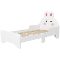 Toddler Bed Kids Bedroom Furniture Rabbit Design - White