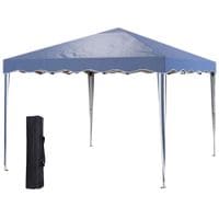 3x3m Pop Up Gazebo Canopy Portable Tent Event Shelter with Carry Bag Blue