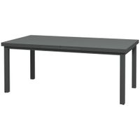 Extending Garden Table Outdoor for 6-8 Aluminium Frame for Lawn Balcony