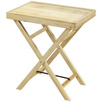 Wooden Garden Table Outdoor Side Table 68cmx44cmx75cm Natural