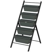 Elevated Plant Stand with 5 Removable Tray Bed for Vegetable Flowers Herbs