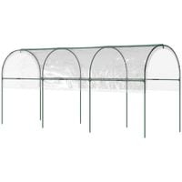 Tomato Greenhouse with 4 Hoops & Top Tap Ground Stakes & Guy Ropes