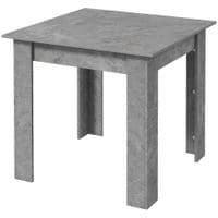 Square Dining Table for 2 Modern Kitchen Table with Faux Concrete Effect