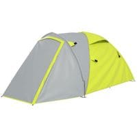 Camping Tent for 2-3man with Bedroom & Living Room Backpacking Tent Yellow