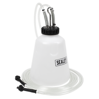 High Flow Twin Pipe Brake Bleed Bottle - 2L