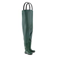 Workit Full Safety Chest Wader Green Size 10.5 (45)