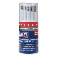 Tungsten Carbide Tipped Masonry Drill Bit Set - 11 Pieces