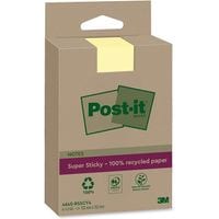 It Super Sticky Notes REC Yellow 102x152mm - Pack of 4
