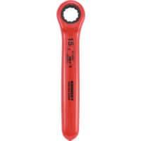 15mm Insulated Ratchet Ring Spanner Double Triangle 1000 V