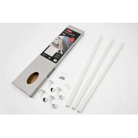 Handrail Indoor Kit Matt White Finish 3 x 1.2m Rails - 3.6m Length