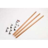Handrail Indoor Kit Wooden Oak Finish 3 x 1.2m Rails - 3.6m Length