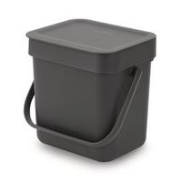 Sort + Go Waste Bin Grey 3L W 188 X D 139 X H 181 mm 1 Units