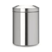 Self-extinguishing Waste Paper Bin Steel Chrome 202mm H 284 mm 7L