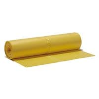 Refuse Sacks Yellow HDPE 70L 575 x 1000 mm 50 Units