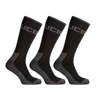 Heavy Duty Work Socks Black (Pack of 3) - Size 6-11