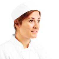 Whites Chefs Unisex Skull Cap Polycotton White L