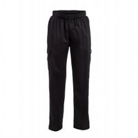 Unisex Classic Fit Cargo Chefs Trousers Black M