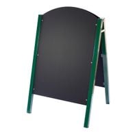 A-Board Green - 1100x680mm Rustic Green Chalkboard with Folding Frame