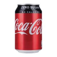 Coke Zero Cans - 330ml (Case 24) - Pack of 24