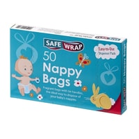 Nappy Bags Fragranced with Tie Handles (Pack of 50)