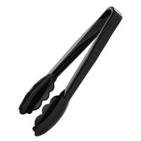 Black Plastic Tongs 9"
