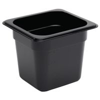 Polycarbonate 1/6 Gastronorm Container 150mm Black