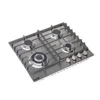Gas Hob with 4 Cooking Zones 60cm - Stainless Steel