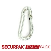 Snap Hook Zinc Plated M6 Pack of 5