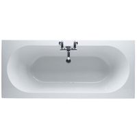 Cascade 1700 x 700mm No Tap Hole Twin End Bath White
