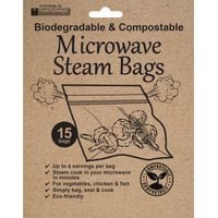 Eco Friendly Microwave Steam Bags Pack of 15