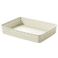 My Style Rattan Tray Vintage White A4