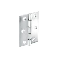 Steel Butt Hinges Polished Chrome Plated (Pair) 75mm