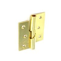 Rising Butt Hinges LH Brass Plated (Pair) 75mm