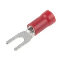 Red Insulated Fork Terminal with M3.0 Hole