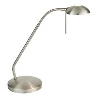 Desk Lamp G9 Touch Dimmer Opl Glass 40W 170 x 510mm Sat Chrome and l