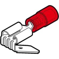 Red Insulated Piggy Back Spade Terminal 6.35 x 0.8mm Spade