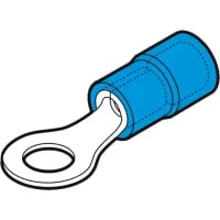 Blue Insulated Ring Terminal M8 Hole for