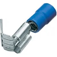 Blue Insulated Piggy Back Spade Terminal 6.35 x 0.8mm Spade
